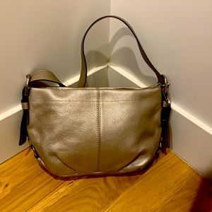 Authentic Coach metallic purse